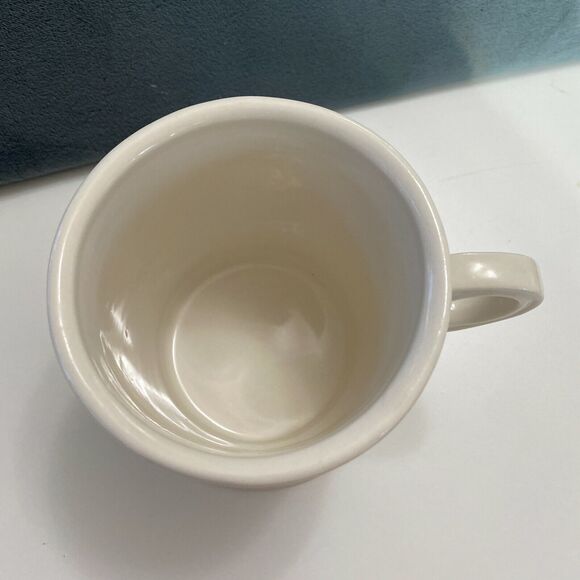 Anthropologie Monogram N Initial Coffee Mug Tea Cup Black Boho Striped - Picture 3 of 7